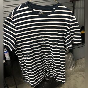 Men’s H&M Black & White Striped T-Shirt